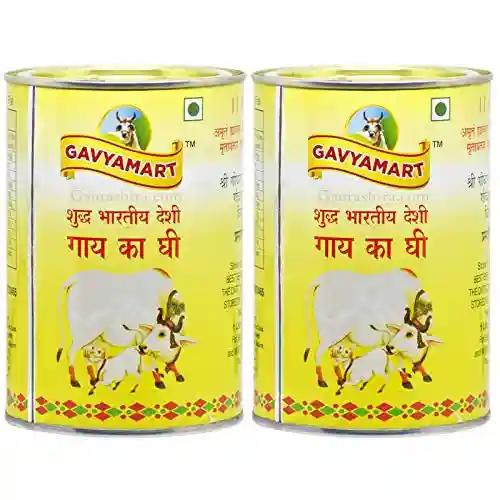 Gavyamart Indian A2 Cow Ghee 100% Pure Non GMO - Made of kankrej Organic Cow Ghee-Pack of 2