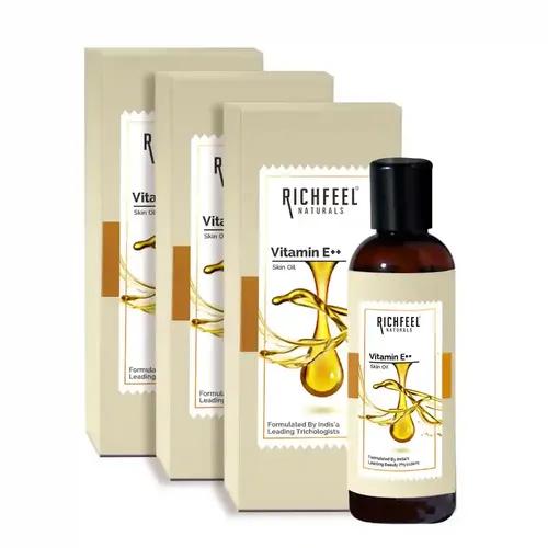 Richfeel Vitamin E ++ Skin Oil 80 Ml Pack of 3