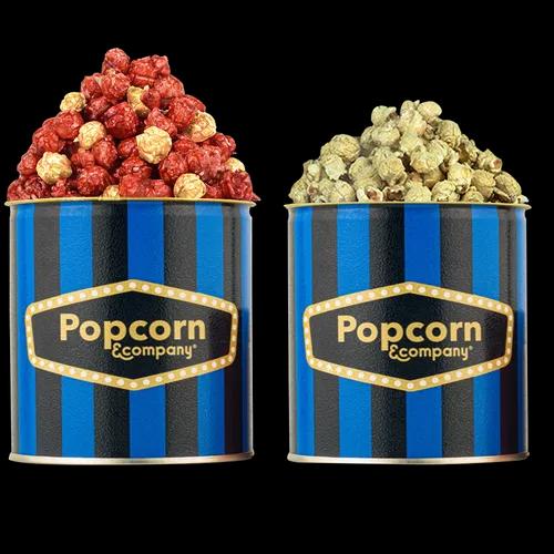 Popcorn & Company Festive Gift Combo- 190 Gm(Red Velvet & Lemon Pepper Popcorn)