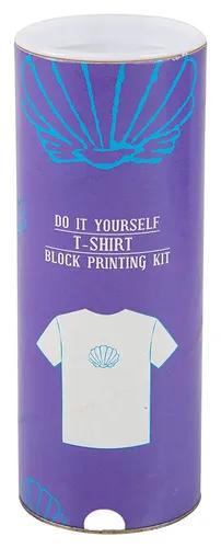 DIY Craft Kit Block Print Your T-Shirt With Shell (6-8 Years)