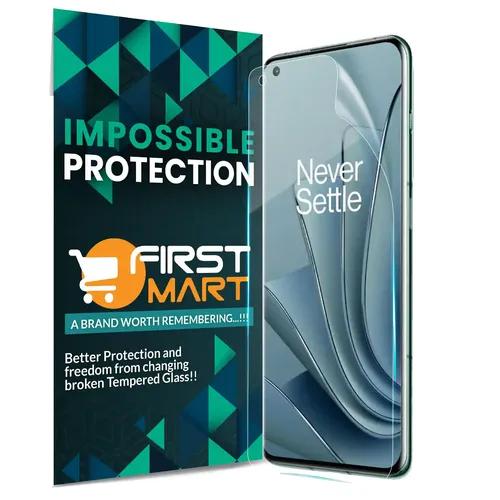 FIRST MART Screen Protector for OnePlus 10 Pro 5G - Nanofiber Unbreakable Membrane Case Friendly Full Edge to Edge Screen Coverage & Installation Kit (Crystal Clear)