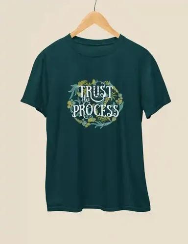 Trust the Process - Unisex Oversized T-Shirt - Petrol Blue - S