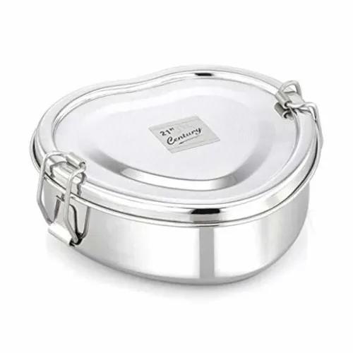 Jvl Stainless Steel Lunch Box For Kids Single Layer Medium Size