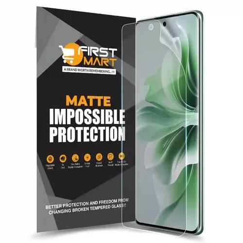 FIRST MART Screen Protector for Oppo Reno 11 Pro 5G - Nanofiber Unbreakable Membrane Case Friendly Full Edge to Edge Screen Coverage & Installation Kit (Matte)