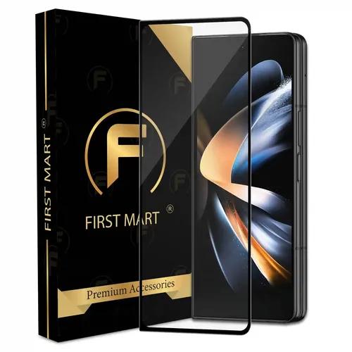 FIRST MART Edge to Edge Tempered Glass for Samsung Galaxy Z Fold 4 5G (7.6 Inch) with Easy Self Installation Kit | Black Case Friendly Screen Protection