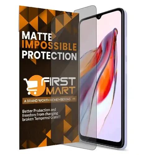 FIRST MART Screen Protector for Redmi 12C, Poco C55 - Impossible Fiber Case Friendly Screen Protection & Installation Kit (Matte)