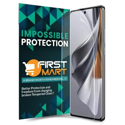 FIRST MART Screen Protector for Oppo Reno 10 Pro 5G - Nano Fiber Unbreakable Membrane Case Friendly Full Edge to Edge Screen Coverage & Installation Kit (Crystal Clear)