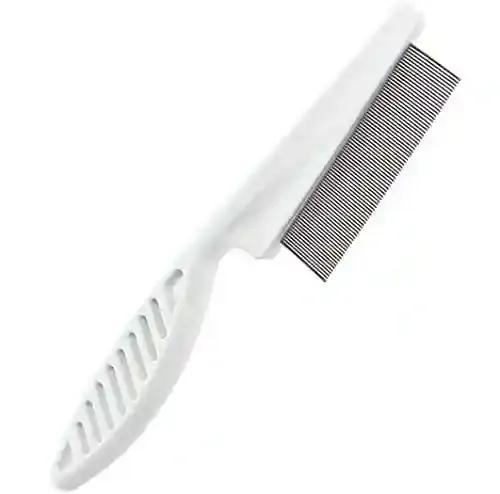 PSK PET MART Professional Rounded Teeth Stainless Steel Comb for Dogs - (Flat Comb, Large) | Pet Hair Grooming Comb | Flat Comb for All Breed Sizes and All Type of Pets (Large)