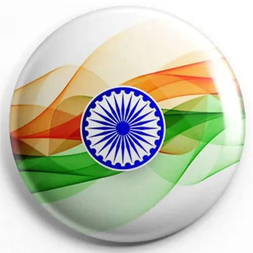 India Flag Badges | National Flag Badges | India Republic Day Badges | Pin Button Badges | Independence Day Batches (Design 1, Pack of 7)