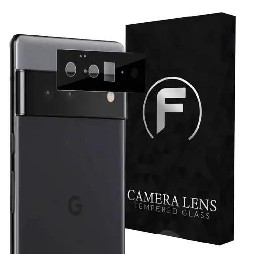 FIRST MART Camera Lens Protector for Google Pixel 6 Pro 5G | Tempered Glass 9H Hardness Camera Cover Screen Protector | Black & Case Friendly