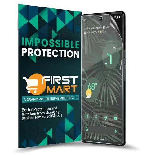 FIRST MART Screen Protector for Google Pixel 6 Pro 5G | Crystal Clear 4 Layer Unbreakable Membrane Protection, Case Friendly Full Edge to Edge Screen Coverage & Installation Kit