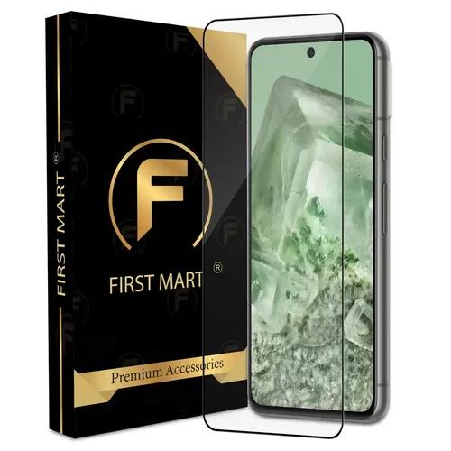 FIRST MART Premium Tempered Glass for Google Pixel 8 5G with Edge to Edge Coverage and Easy Installation Kit, Pack of 1