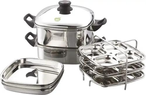 JVL Stainless Steel Steamer Set