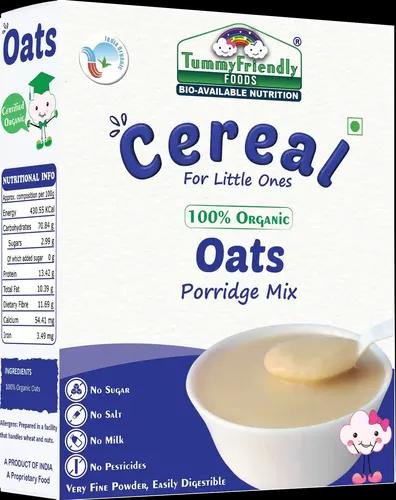 Tummyfriendly Foods Certified 100% Organic Oats Porridge Mix | Organic Baby Food For 6 Months Old | Rich In Beta-Glucan, Protein & Fibre| 200G Cereal (200 G, 6+ Months)