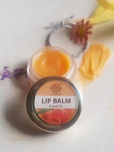 Natural Peach Lip Balm (Pack of 3)