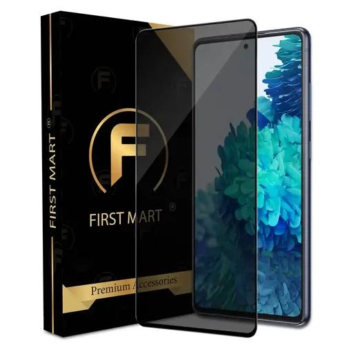 FIRST MART Edge to Edge Privacy Tempered Glass for Samsung Galaxy S20 FE 5G / M31s Full Screen Coverage with Easy Installation Kit | Black