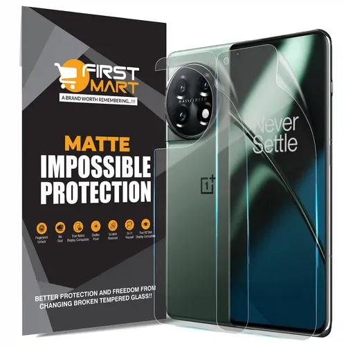 FIRST MART Screen Protector for Oneplus 11 5G - Edge to Edge Front and Back 4 Layer Ultra Thin Unbreakable Membrane - Case Friendly Screen Coverage & Installation Kit (Matte)