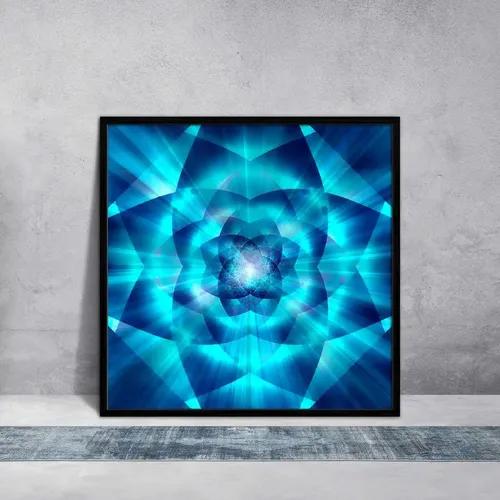 ArtzFolio Abstract Flower | Premium Canvas Painting for Bedroom & Living Room | Black Wood Frame | 24 x 24 inch (61 x 61 cms)