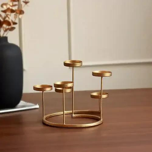 5 Piece Candle Holder Tea Light Stand