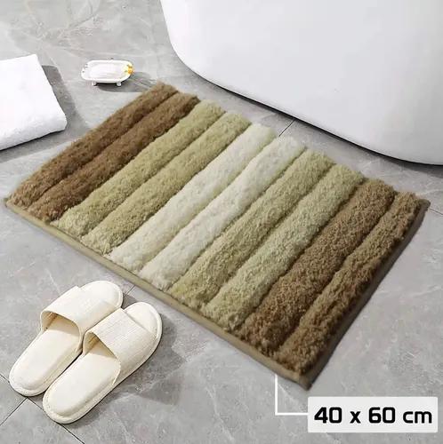 Zarisi Luxury Soft & Cozy Microfibre Bath Mat for Bathroom and Kitchen, Anti Slip - 40x60 Cm (Tobacco)