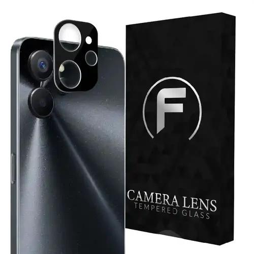 FIRST MART Camera Lens Protector for Realme 9i | Tempered Glass 9H Hardness Camera Cover Screen Protector | Black & Case Friendly