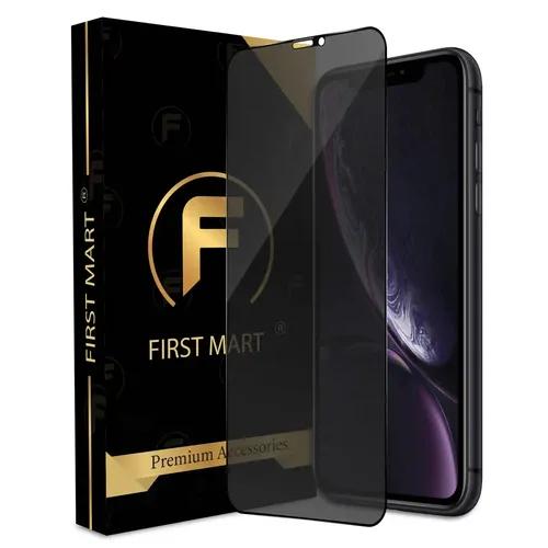 FIRST MART Anti Glare Matte Privacy Tempered Glass for iPhone XR and iPhone 11 (6.1 Inch) with Easy Installation Kit| Case Friendly Edge to Edge Matte Privacy Screen Protection