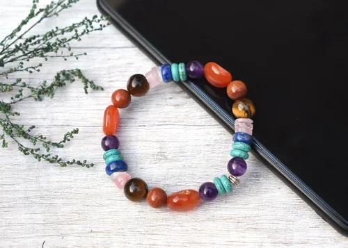 Natural Seven Chakra Bracelet For Opening All 7 Chakras