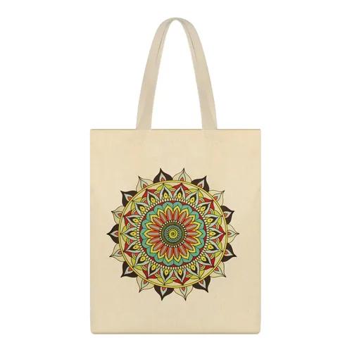 Mandala Cotton Bag (Beige)