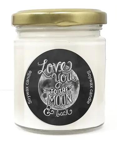 Pratha Naturals Scented Candle (Love You to the Moon)