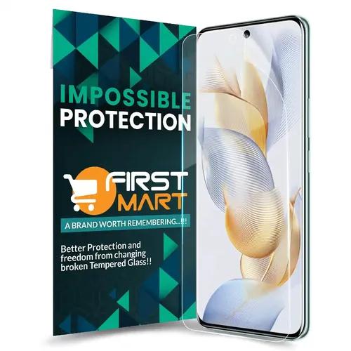 FIRST MART Screen Protector for Honor 90 5G - Nanofiber Unbreakable Membrane Case Friendly Full Edge to Edge Screen Coverage & Installation Kit (Crystal Clear)