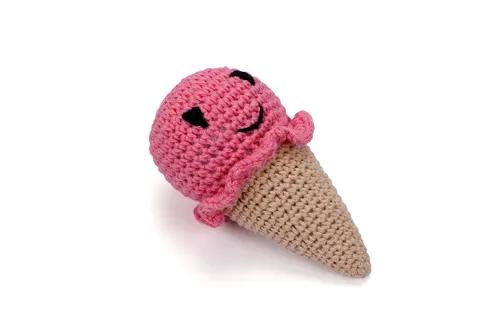 Crochet Ice Cream Soft Toys - Pink